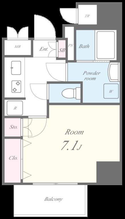 Fujiman北梅田 402号室 間取り