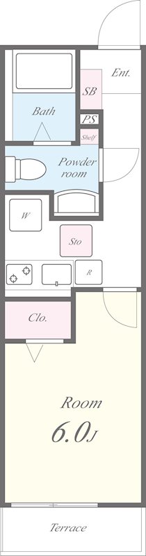 ベルジュ湘南 間取り図