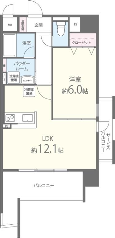 Art Pension高井田 間取り図