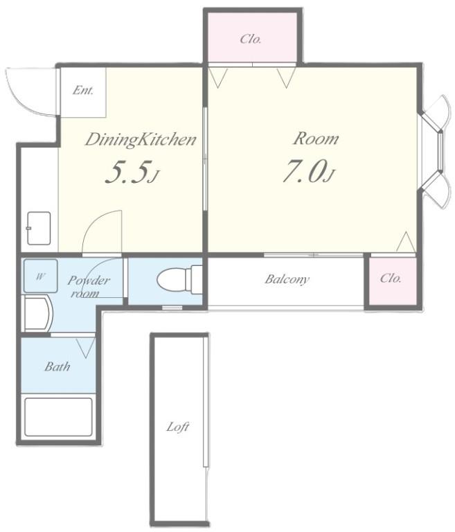 ラ・フィーネ 303号室 間取り