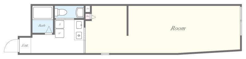 グランディスタ谷町9丁目 間取り図