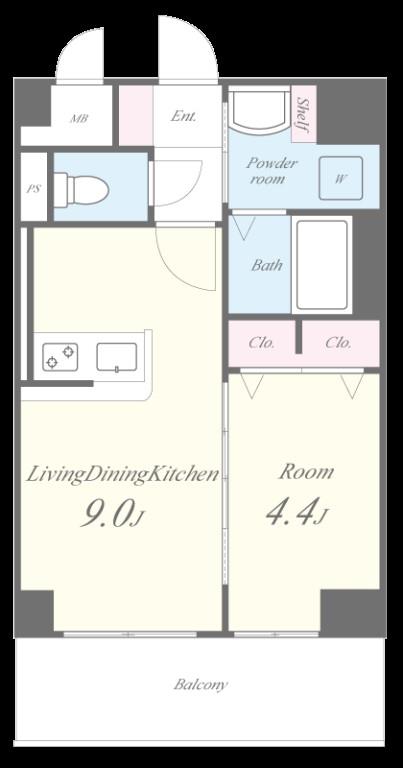 リシェ薬院 間取り図