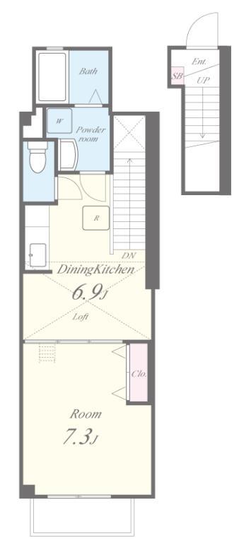 エステリオK 間取り図