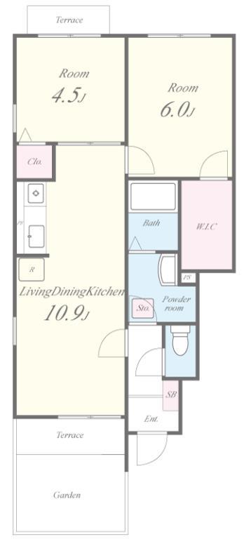 メゾン・シャルマン・エル 間取り図