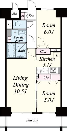 F-TAMATSUKURI 間取り図