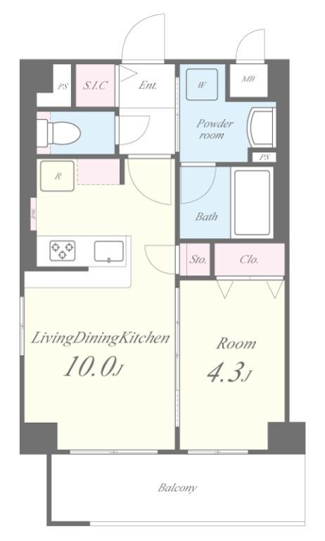 Moolio新深江 間取り図