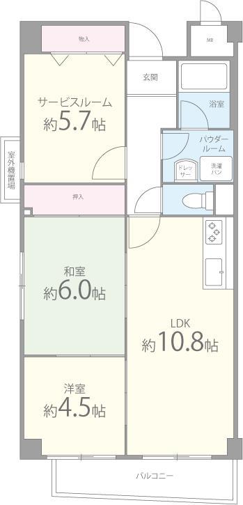 ルミエール南摂津 間取り図