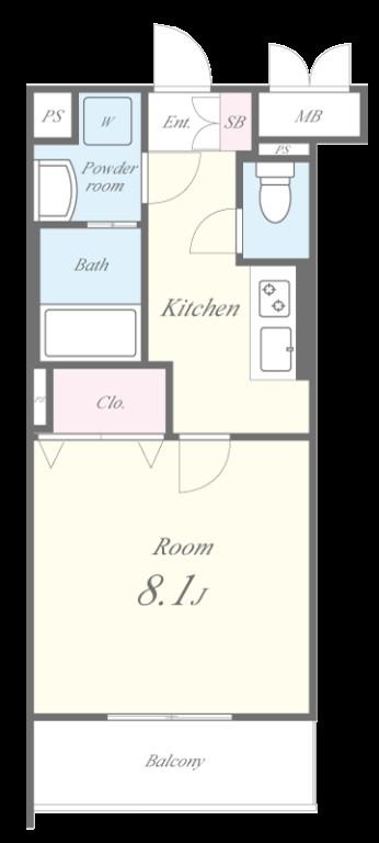 ブルースカイ 間取り図
