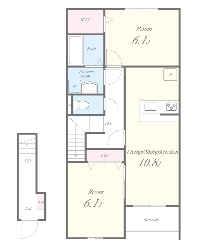 アルルⅡ番館 間取り図