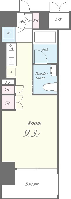 セイワパレス 京橋コルティーレ 803号室 間取り