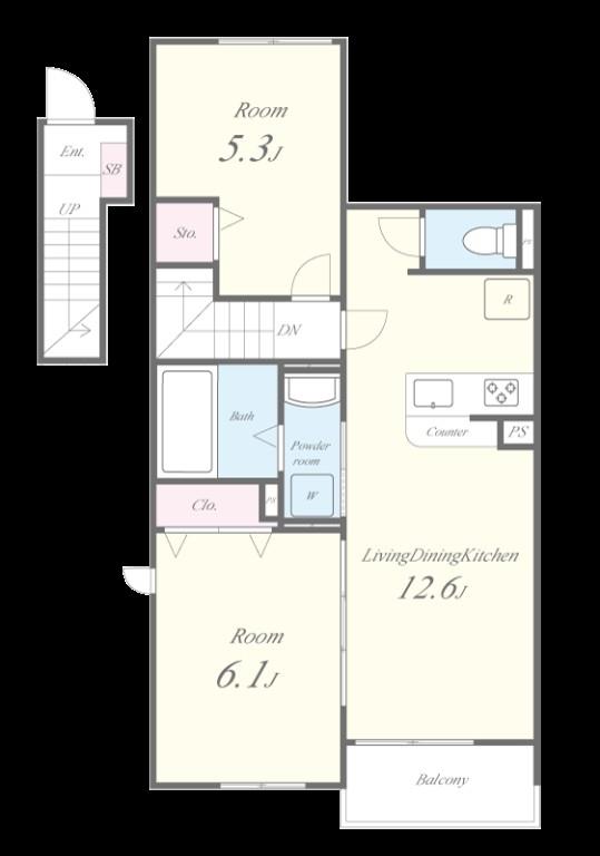 メゾン・デ・クール 間取り図