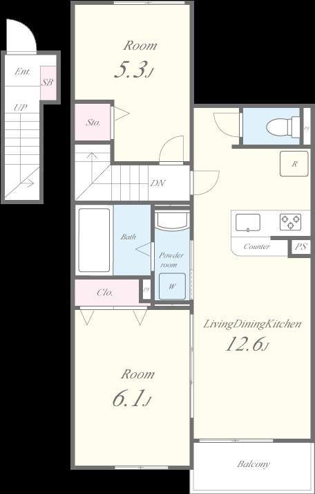 メゾン・デ・クール 間取り図