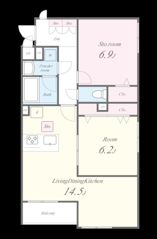 Theios filia(テイオス フィリア) 間取り図