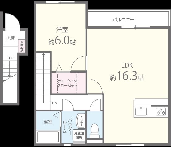 プリズムⅠ 間取り図