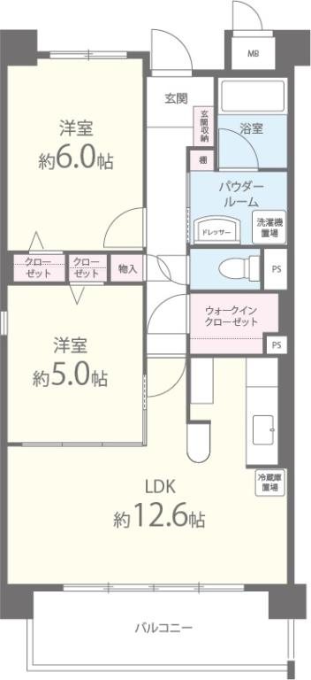 チャム 307号室 間取り