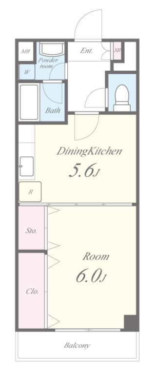 パインクレスト 307号室 間取り