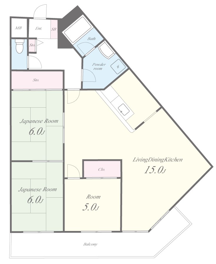 グランドハイツ 間取り図