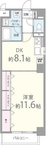 ディアコート新発田 間取り図