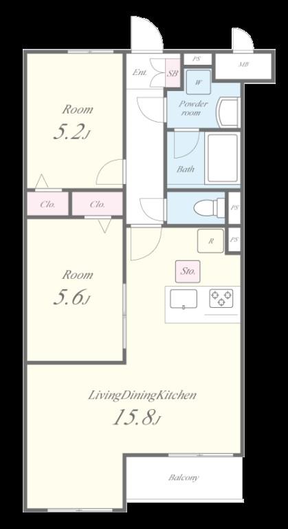 Theios son(テイオス サン) 間取り図