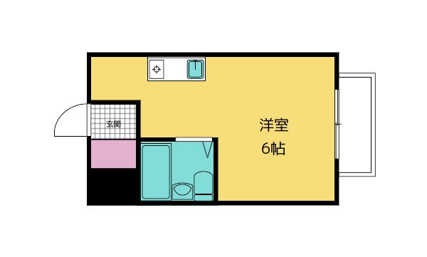 グランドハイツ野田 806号室 間取り