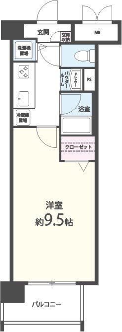 メゾンクレールⅢ 608号室 間取り