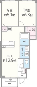 グランドゥール楓 間取り図