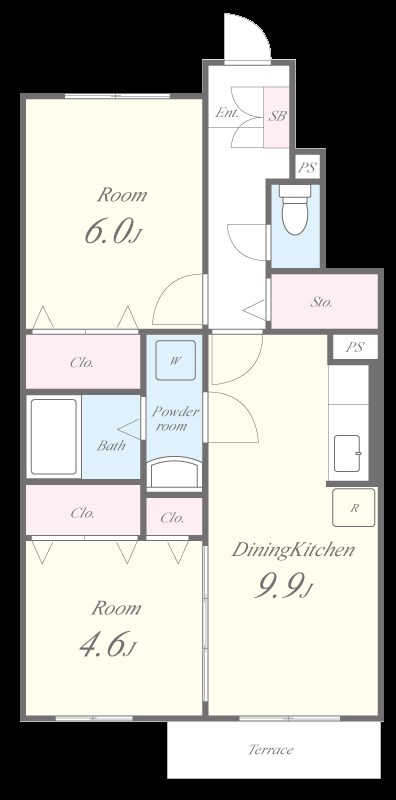 オーベルジュ 間取り図