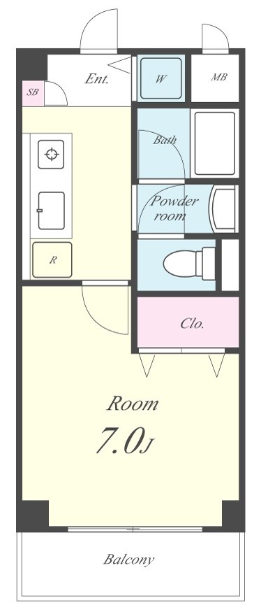 エスポワール湧の上 302号室 間取り