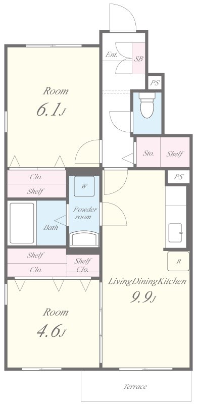 Jardin de Tournesol(ジャルダンドゥトゥルヌスゥル) 間取り図