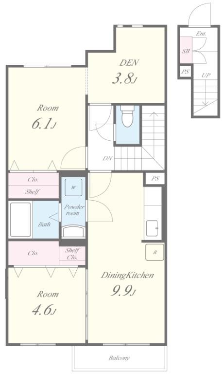 Jardin de Tournesol(ジャルダンドゥトゥルヌスゥル) 間取り図