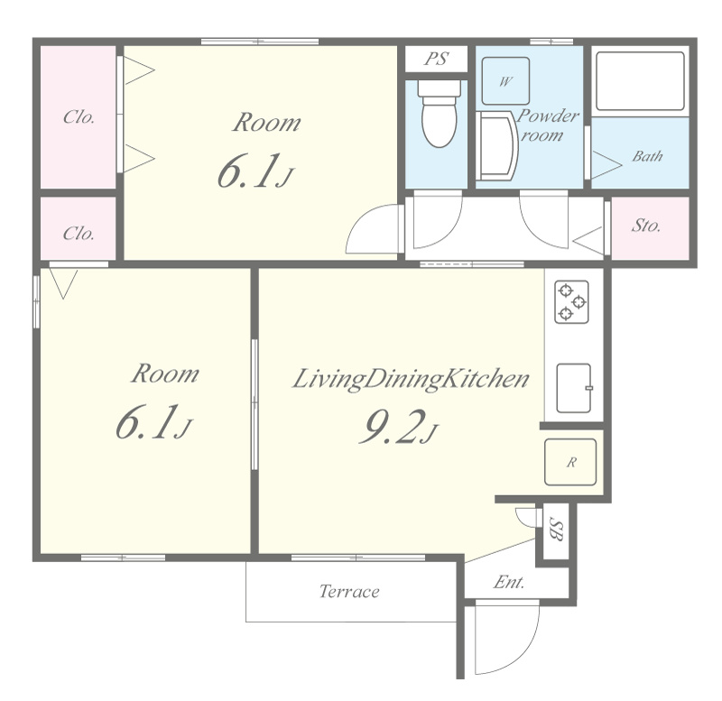 グランデサウタール 間取り図