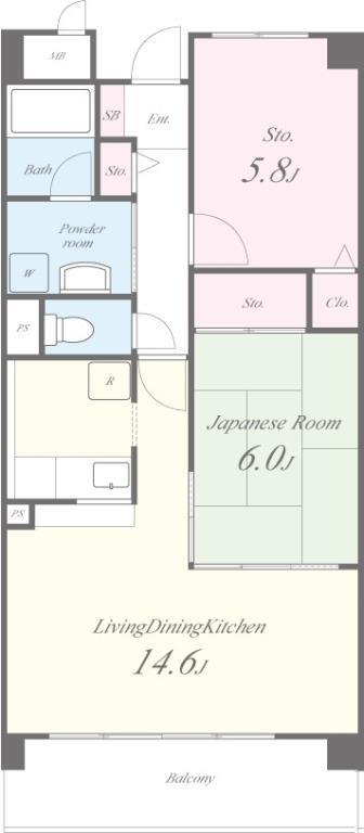 エスポワール弐番館 間取り図