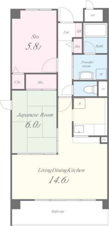 エスポワール弐番館 間取り図