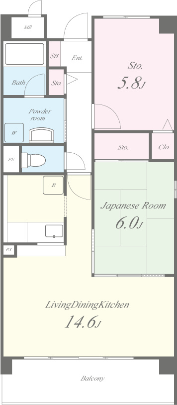 エスポワール弐番館 間取り図