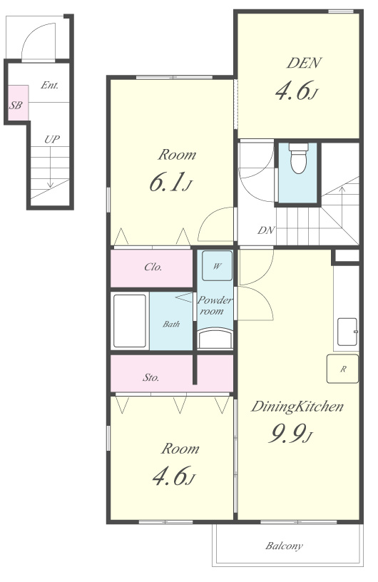 アドウェル弐番館 間取り図
