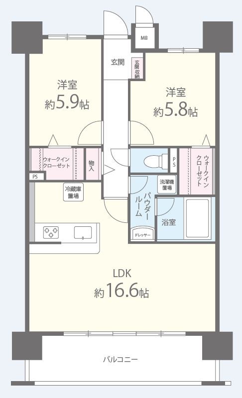 クリスタ京都 間取り図