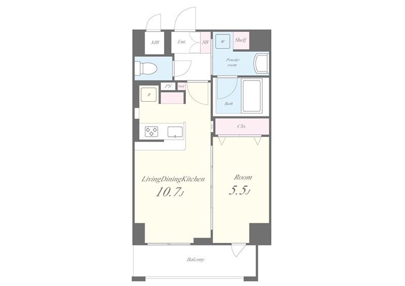 ハピネスガーデン新大阪 601号室 間取り