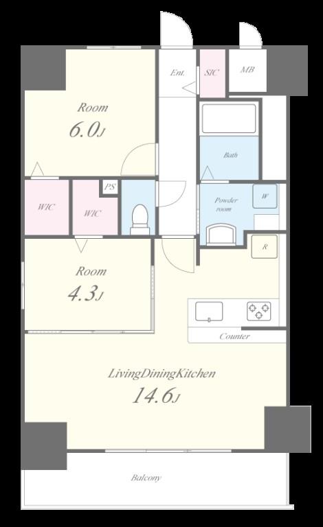 ル･シエール清水 間取り図
