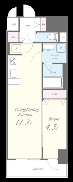 ファンファーレKOGANE 間取り図