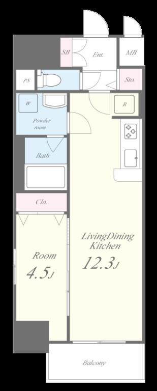 ファンファーレKOGANE 間取り図