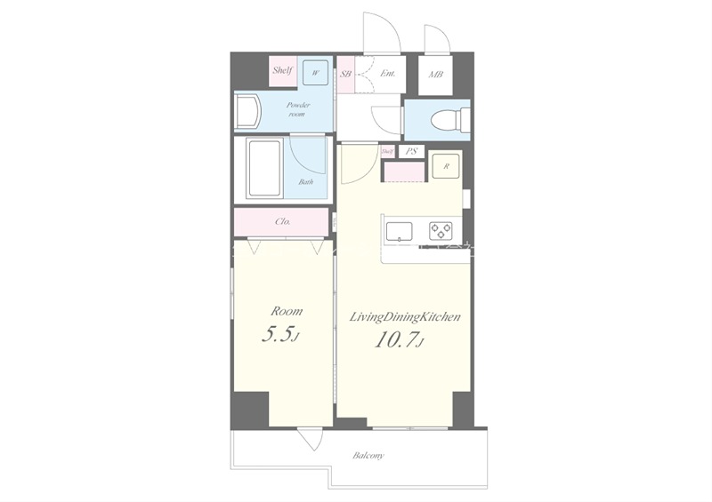 ハピネスガーデン新大阪 間取り図