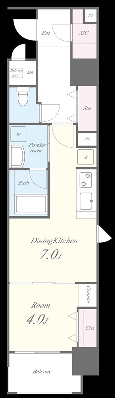 セイワパレス本町東 201号室 間取り