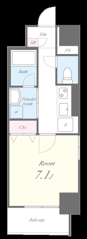 グランディール上前津 間取り図