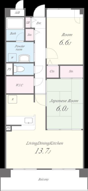 ラフォーレ三郷弐番館 間取り図