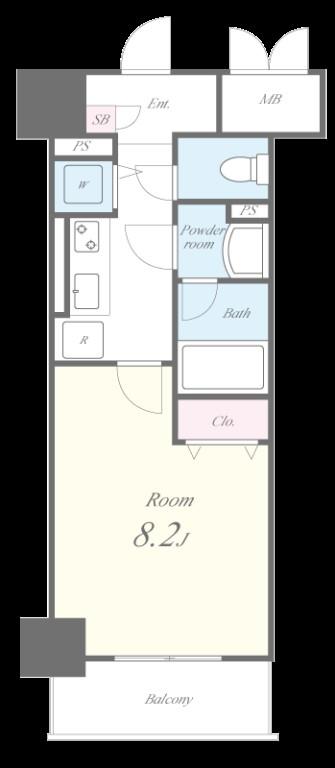 グリーンコート中島 間取り図