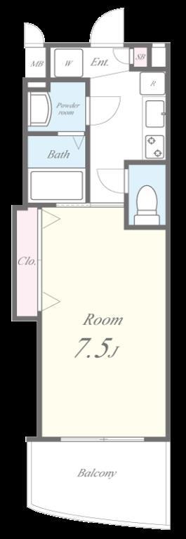 ラグゼ弁天町 間取り図