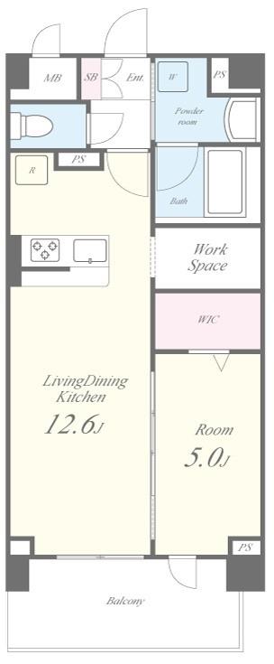 パトリアグランデ 401号室 間取り