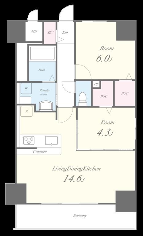 ル･シエール清水 間取り図