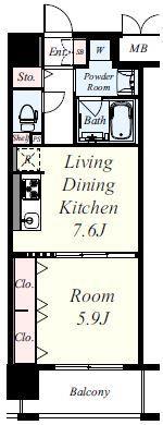 パトリス城東中央 間取り図