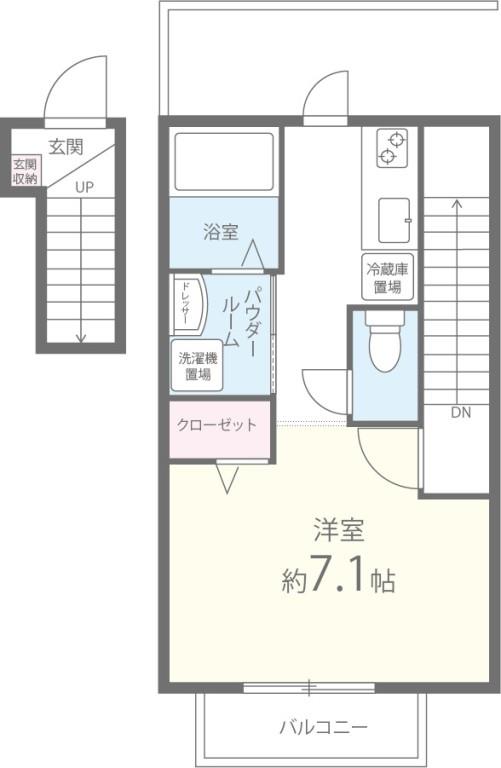 studio noir(スタジオ ノアール) 間取り図